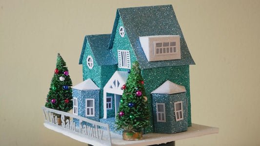 A Cozy Little Home - Lighted Personalized putz for Special Occasions (Finished House)